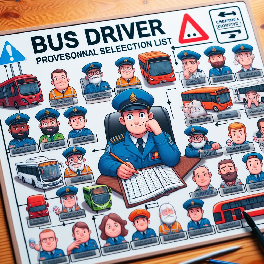 Bus Driver Provisional Selectional List